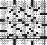  ??  ?? L. A. TIMES CROSSWORD
BRIDGE 1.