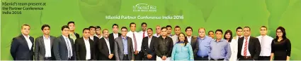  ??  ?? hsenid's team present at the Partner Conference India 2016