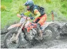  ?? Photo / Andy McGechan ?? Opa¯ rau’s James Scott (Honda CRF450RX), on his way to winning the New Zealand senior cross country championsh­ips title for 2022 with another impressive pair of wins at the weekend.