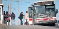 ?? KEITH BEATY/TORONTO STAR FILE PHOTO ?? Passengers board the heavily used 36 Finch West bus in the city’s north end. An LRT could relieve pressure on this route.