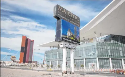  ?? Erik Verduzco Las Vegas Review-journal @Erik_verduzco ?? Plans call for a 720-room nongaming hotel, Majestic Las Vegas, across the street from the Las Vegas Convention Center.