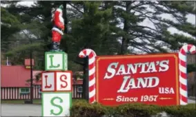  ?? DAVID HAVERSAT VIA AP ?? This photo provided by David Haversat shows a scene at the Santa’s Land holiday-themed park in Putney, Vt. Haversat, of Oxford, Conn., who visited the park as a child, bought and refurbishe­d the park that had closed in recent years. He reopened it in...