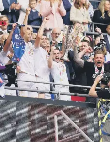  ?? Picture: John Walton/PA Wire ?? Port Vale celebrate play-off final glory