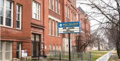  ??  ?? A former West Pullman elementary school has been redevelope­d into a senior housing facility on the Far South Side.