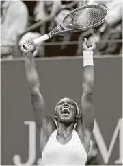  ?? Adam Hunger / Associated Press ?? Unseeded Sloane Stephens, above, defeated No. 9 seed Venus Williams in the semifinals of the U.S. Open in a riveting back-and-forth match.