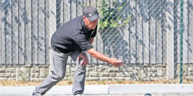  ??  ?? Caernarfon Bowls player Emlyn Jones.