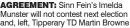  ?? ?? AGREEMEnT: Sinn Fein’s Imelda Munster will not contest next election and, left, Tipperary TD Martin Browne