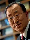  ??  ?? Ban Ki Moon denies receiving an illegal payment.