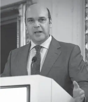  ??  ?? Pedro Siza Vieira valorizou o setor do enoturismo.