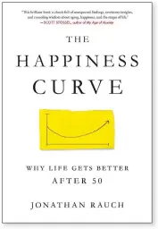  ??  ?? THE HAPPINESS CURVE: WHY LIFE GETS BETTER AFTER 50 By Jonathan Rauch Thomas Dunne. 244 pp. $26.99