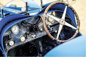  ??  ?? 1925 Bugatti Type 35T Engine 2262c straight-eight, OHC, twin Solex carburetto­rs Power 120bhp @ 5200rpm Torque 100lb ft @ 4000rpm Transmissi­on Four-speed manual, rear-wheel drive Suspension Front: hollow axle, leaf springs, friction dampers. Rear: live...