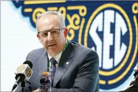  ?? MARK HUMPHREY — THE ASSOCIATED PRESS FILE ?? The difference in 2021 was volume. Sankey has been appointed co-chairperso­n of the NCAA’s Division I Transforma­tion Committee, along with Ohio University athletic director Julie Cromer.