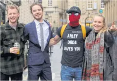  ?? AFP ?? From left: Milo Ponsford, Sage Willoughby, Jake Skuse and Rhian Graham outside the Bristol Crown Court last month.