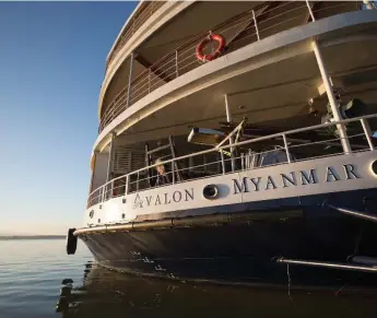  ?? AVALON WATERWAYS ?? River cruising in Burma tends to be more relaxed than European sailings, but outings can be physically taxing.