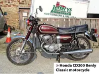  ?? ?? > Honda CD200 Benly Classic motorcycle