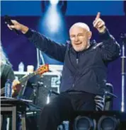  ??  ?? UNA VOCE CHE NON SI ARRENDE Phil Collins, 67 anni, in concerto ad Hyde Park, Londra, nell’estate del 2017