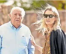  ?? ?? Amancio y Marta Ortega, grandes accionista­s de Inditex.