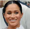  ??  ?? Meghan, the Duchess of Sussex, will reveal the contents of a letter to her father Thomas Markle Snr in a witness statement for her court case against a newspaper.