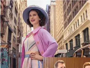  ?? COURTESY OF AMAZON PICTURES ?? Rachel Brosnahan in “The Marvelous Mrs. Maisel.”