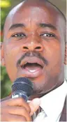  ??  ?? Mr Chamisa