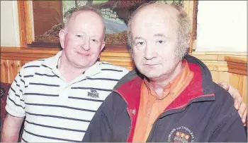  ??  ?? Paddy and Willie Hennessy pictured in 2009 on a night out in The Ramble Inn for the Christmas party night.