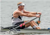  ?? PHOTO: ROWING NZ ?? Mahe Drysdale finished fifth in the premier men’s single scull final at the New Zealand rowing champs at Lake Karapiro.