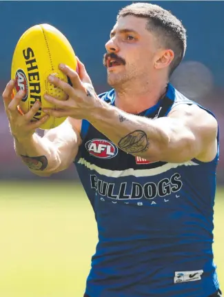  ?? ?? Tom Liberatore at Bulldogs training this week. Picture: Getty Images