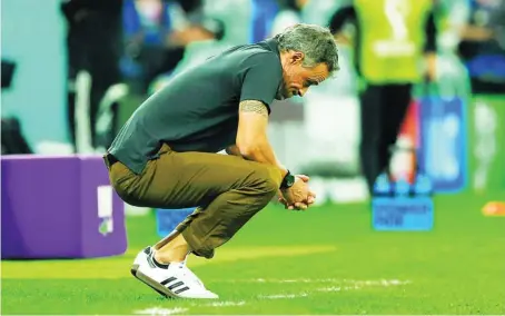  ?? EFE ?? Luis Enrique, después de la eliminació­n ante Marruecos