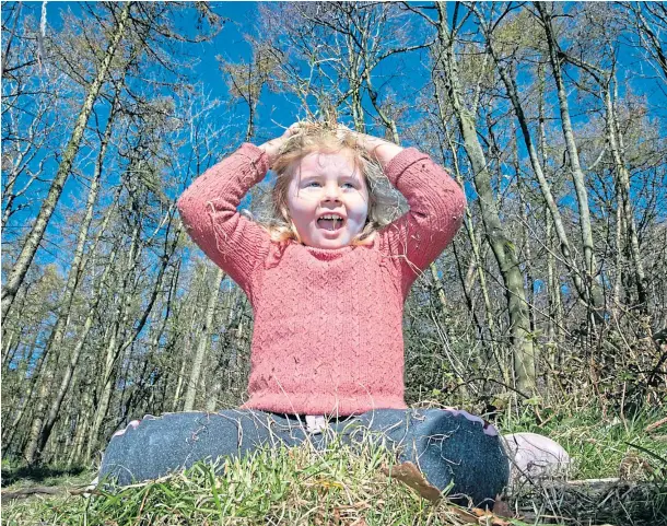  ??  ?? GROWING MINDS: The Secret Garden outdoor nursery in Letham puts many of Upstart Scotland’s beliefs into practice. Pictures by Steve Brown.