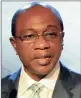  ??  ?? Central Bank of Nigeria governor Godwin Emefiele