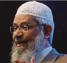  ??  ?? Dr Zakir Naik