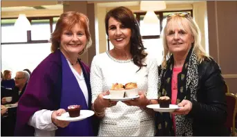  ??  ?? Catherine McMahon, Paula Kavanagh and Geraldine Shallow at the Coffee Morning in aid of Friends of Chernobyl Children in the Killarney Golf Club on Thursday. Photo by Michelle Cooper Galvin