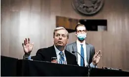  ?? ERIN SCHAFF/THE NEW YORK TIMES ?? Sen. Lindsey Graham. R-S.C., leads a Senate Judiciary Committee meeting Thursday.