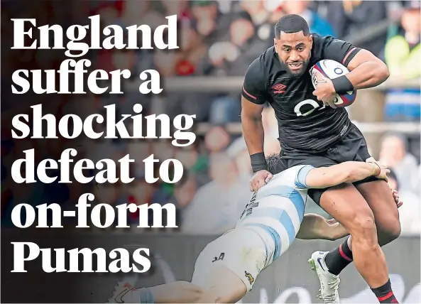  ?? ?? COMEBACK: England’s Joe Cokanasiga was a far greater threat than in the July series opener against Australia after which he was dropped.