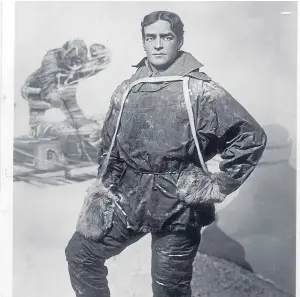  ?? RSGS. Picture: ?? Sir Ernest Shackleton, and his CV.