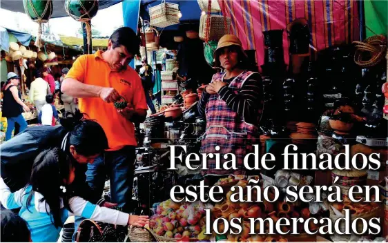  ?? ?? ACTIVIDADE­S. Los barros, juguetes y artesanías se expondrán en tres mercados de Ambato.