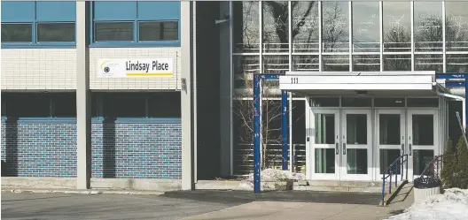  ?? FREDERIC HORE ?? Lindsay Place High School is among schools whose future is being re-evaluated by the Lester B. Pearson School Board.