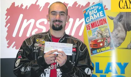  ?? POSTMEDIA NEWS FILES ?? Daniel Carley was a weed dealer when he won a $5-million lottery jackpot in 2006. He quickly blew through the money and was sentenced to prison last week for dealing crack with outlaw motorcycle gangs, the latest example of how a lottery jackpot can...