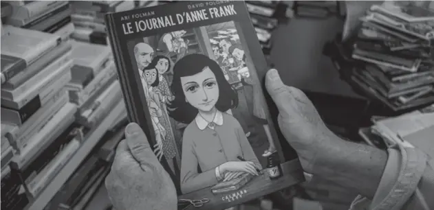  ??  ?? “EL DIARIO DE ANA FRANK”. La presentaci­ón fue realizada ayer en París.