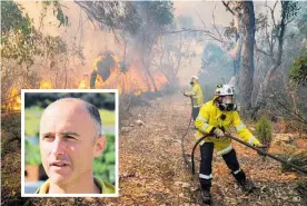  ?? Photos / NZME ?? Wildfire specialist Rory Renwick, above, is one of the Kiwi firefighte­rs acknowledg­ed for their help with the Australian wildfires.