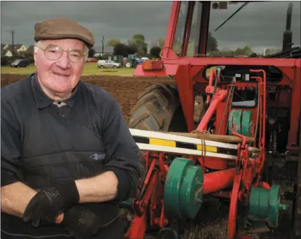  ??  ?? The late John Donnelly at the Carnew ploughing championsh­ip just last week, where the champion ploughman was competing in the two furrow class.