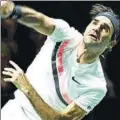  ?? FOTO: EFE ?? Federer, a por el nº 1 de Nadal