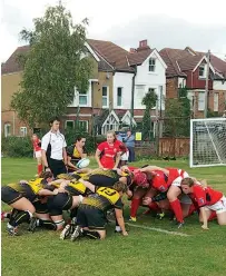  ??  ?? Scrum time: Wasps, left, and Saracens square off