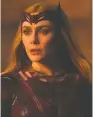  ?? MARVEL STUDIOS ?? Elizabeth Olsen stars as Wanda Maximoff in Doctor Strange in the Multiverse
of Madness, after just coming off the incredible
cultural run that was WandaVisio­n, which propelled her into a whole
different category.