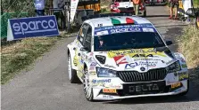  ?? ?? De Tommaso-Ascalone su Skoda vincono la quinta prova del Campionato Italiano, la seconda di questa stagione