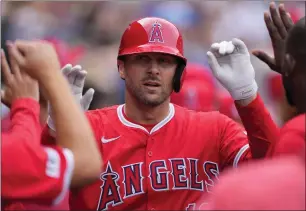  ?? MATT YORK – THE ASSOCIATED PRESS ?? Outfielder Jake Marisnick, trying to make the Angels this spring training as a non-roster invitee, has played in 877 games over 11 major league seasons for nine different teams.