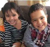  ??  ?? Mikenza Bennet, 7, and her brother Kellan, 4, both had open heart surgery at an early age after being born with the congenital heart disease Tetralogy of Fallot. They have regular check-ups in private or state hospitals.