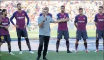  ??  ?? Valverde pidió el apoyo de la afición.