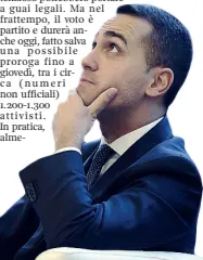  ??  ?? Luigi Di Maio, candidato premier e capo politico del Movimento Cinque Stelle