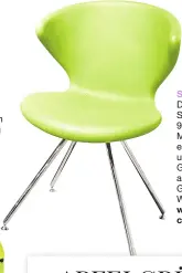  ??  ?? SITZKOMFOR­T Der DesignerSt­uhl „Concept 902“wurde von Martin Ballendat entworfen und ist unter anderem in Grün erhältlich, ab ca. 350 Euro. Gibt’s über WohnCultur, www.wohncultur.de